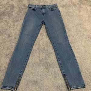J Brand Jeans Size 30 super stretchy cropped
